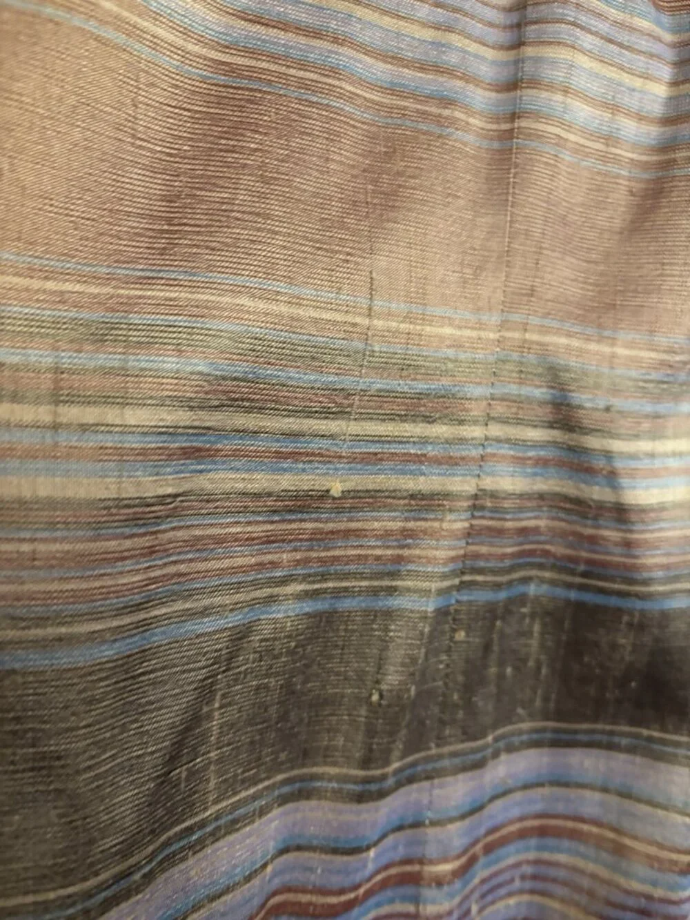 Vintage 100% Silk Green Orange Tan Overall Sheath Dress 4 Grunge Fairy - Picture 4 of 14